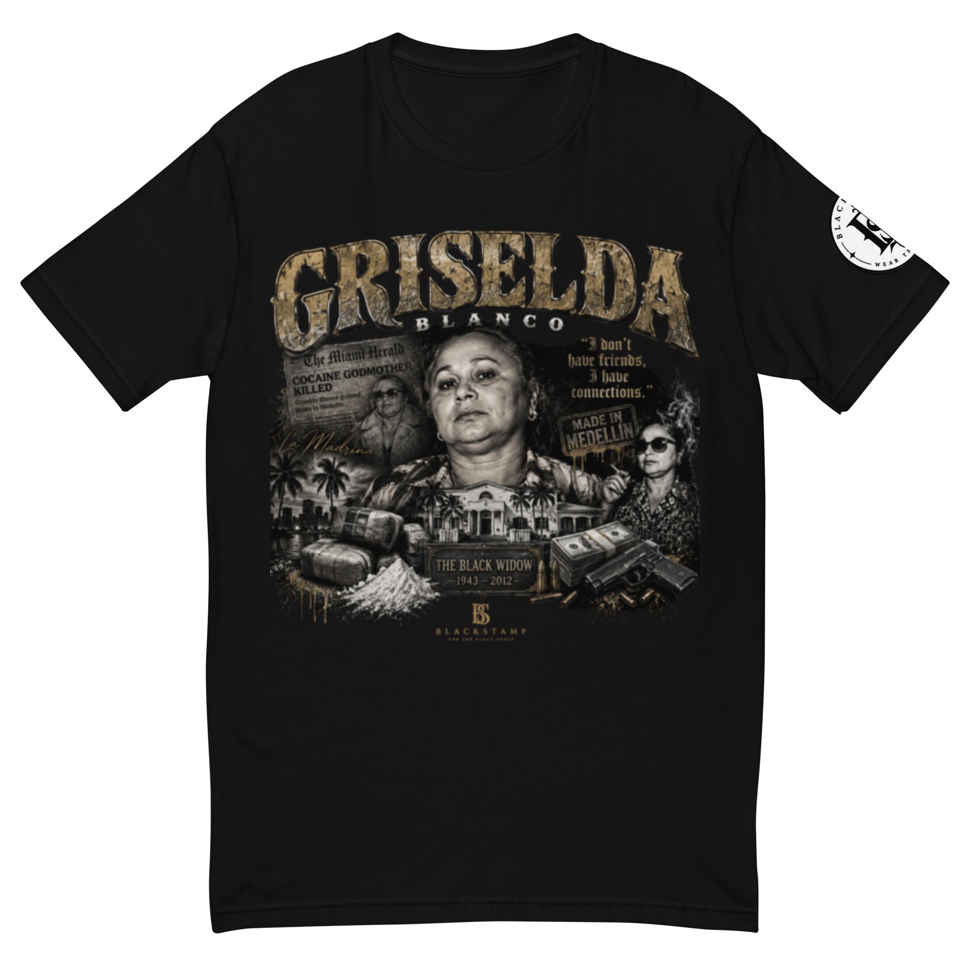 BlackStamp Griselda Blanco Short Sleeve T-shirt graphic t-shirt, product image 2