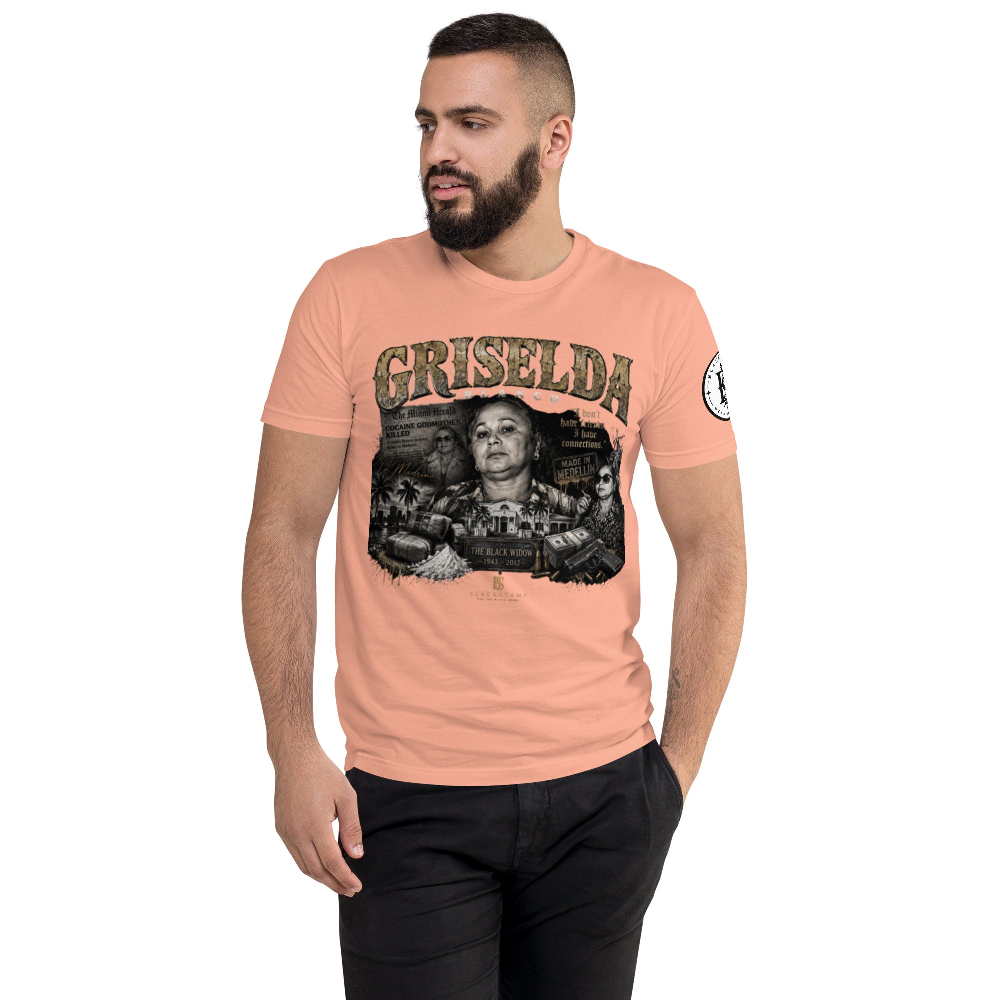 BlackStamp Griselda Blanco Short Sleeve T-shirt graphic t-shirt, product image 22