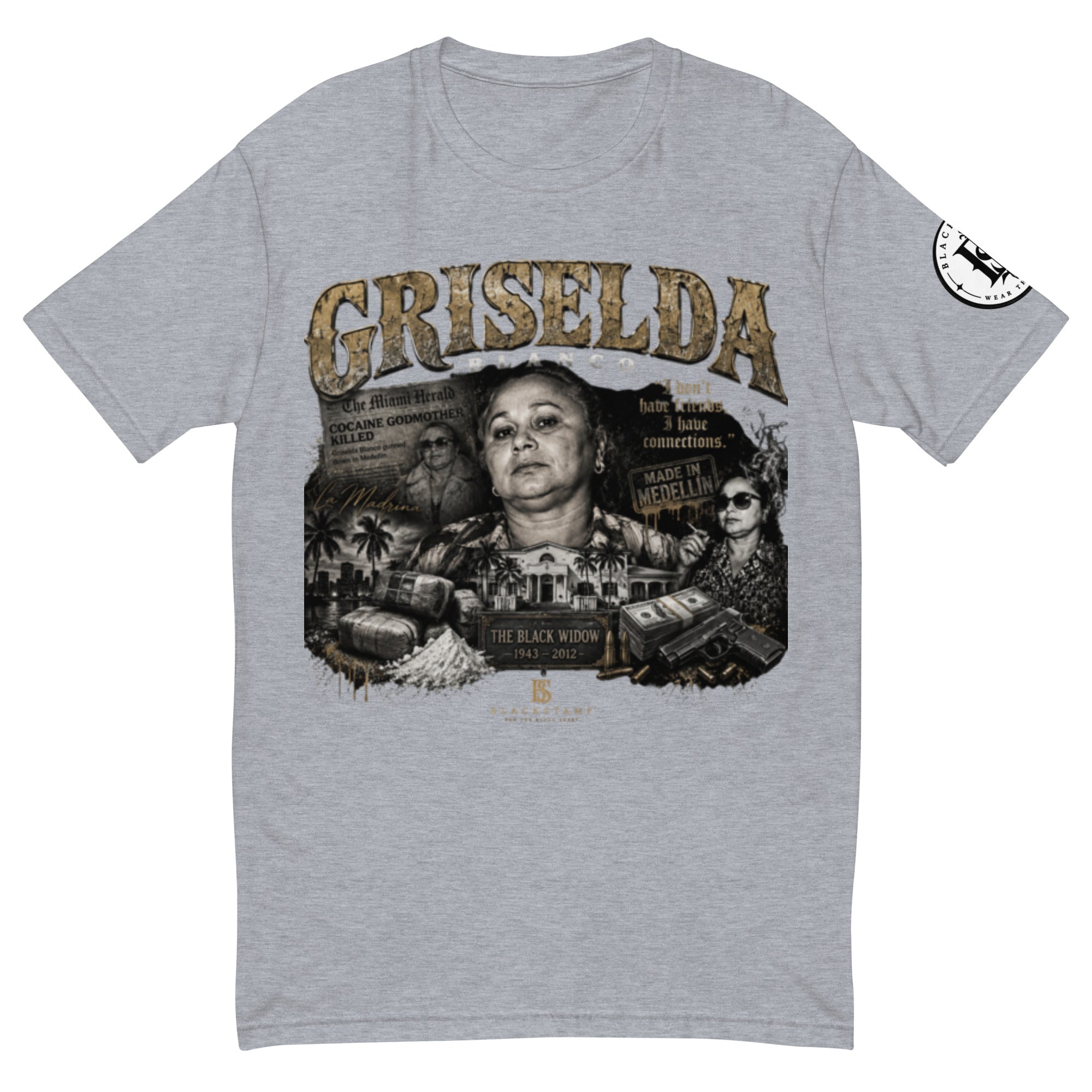 BlackStamp Griselda Blanco Short Sleeve T-shirt graphic t-shirt, product image 5
