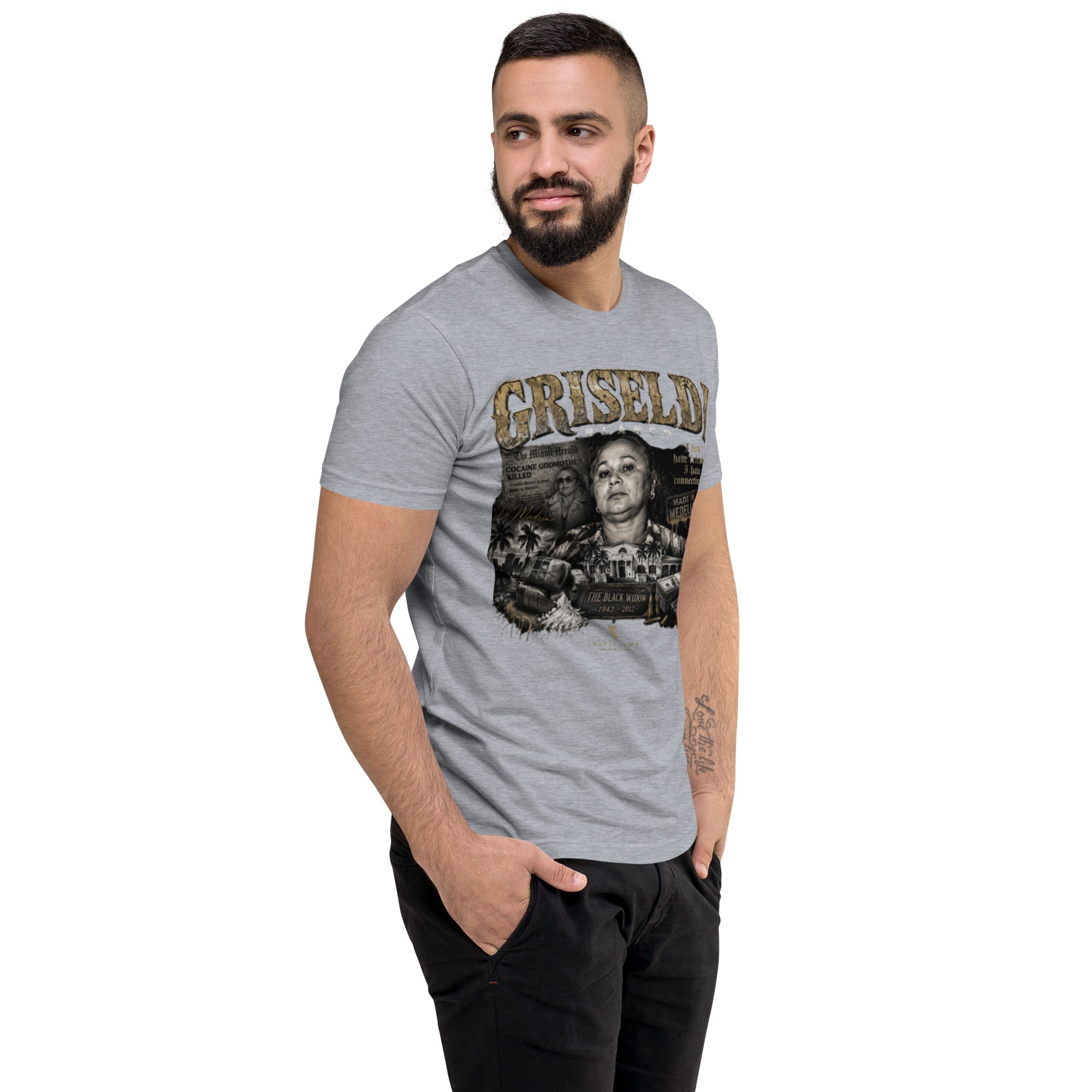 BlackStamp Griselda Blanco Short Sleeve T-shirt graphic t-shirt, product image 53