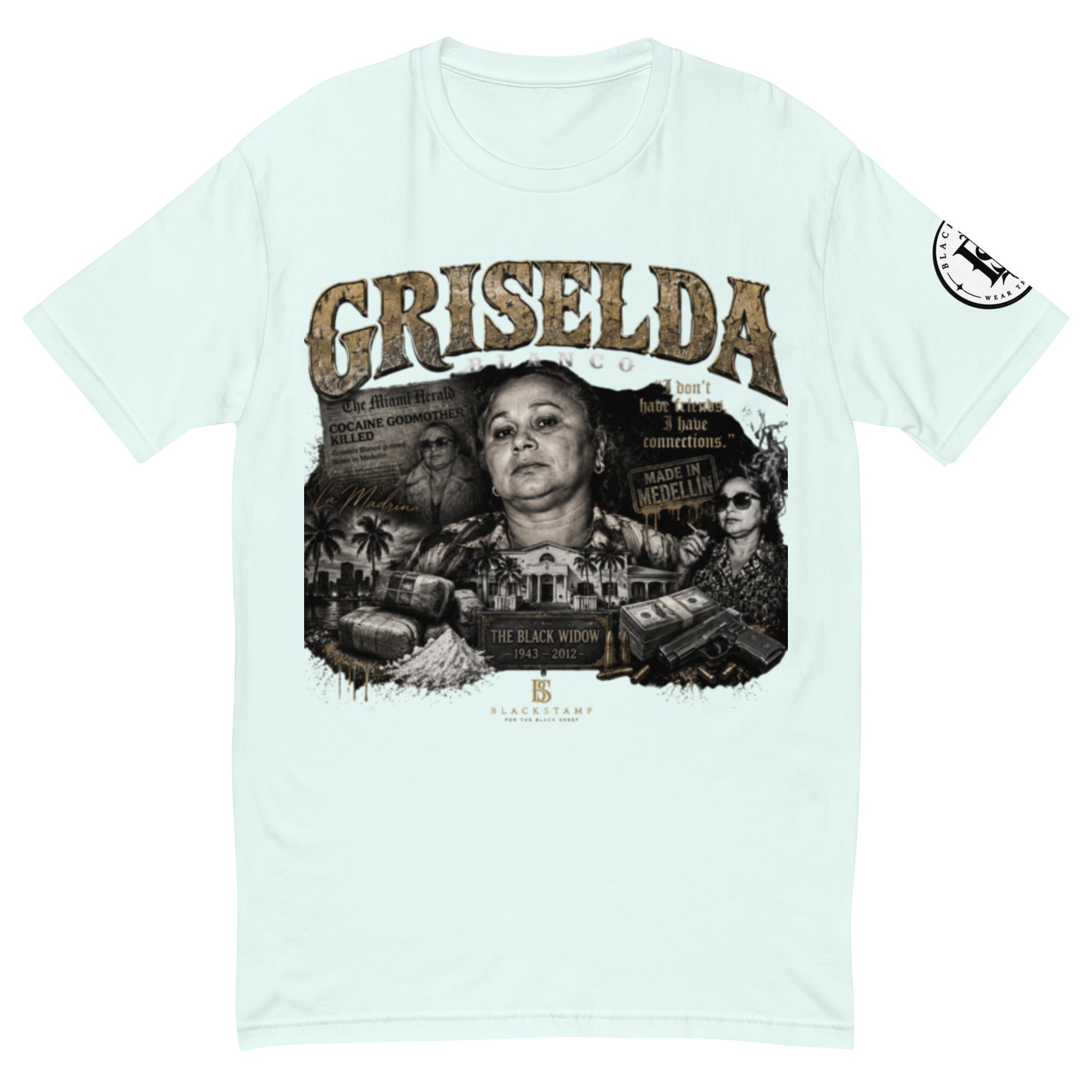 BlackStamp Griselda Blanco Short Sleeve T-shirt graphic t-shirt, product image 7