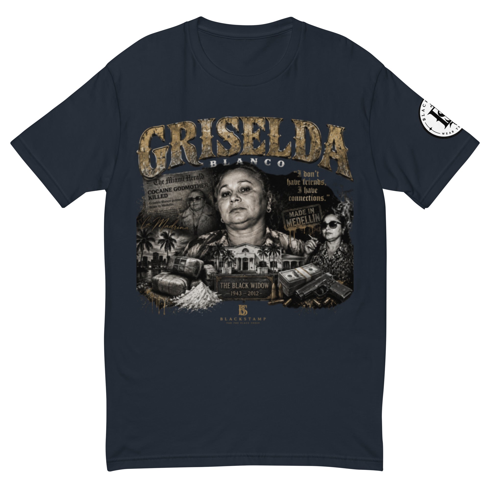 BlackStamp Griselda Blanco Short Sleeve T-shirt graphic t-shirt, product image 3