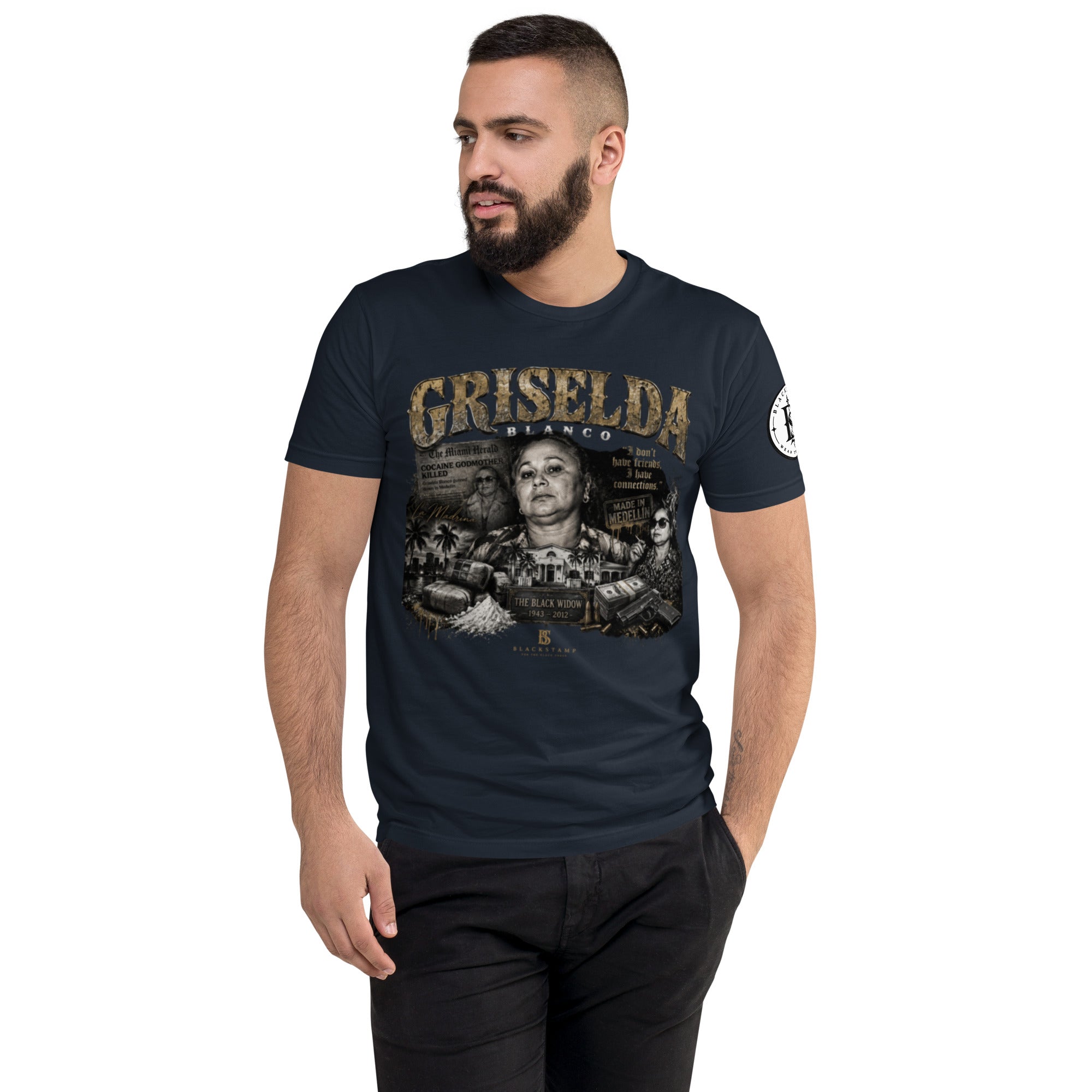 BlackStamp Griselda Blanco Short Sleeve T-shirt graphic t-shirt, product image 18