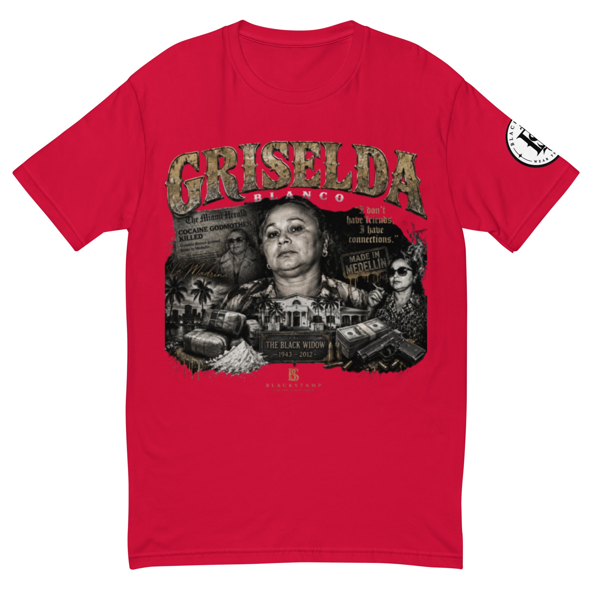 BlackStamp Griselda Blanco Short Sleeve T-shirt graphic t-shirt, product image 1