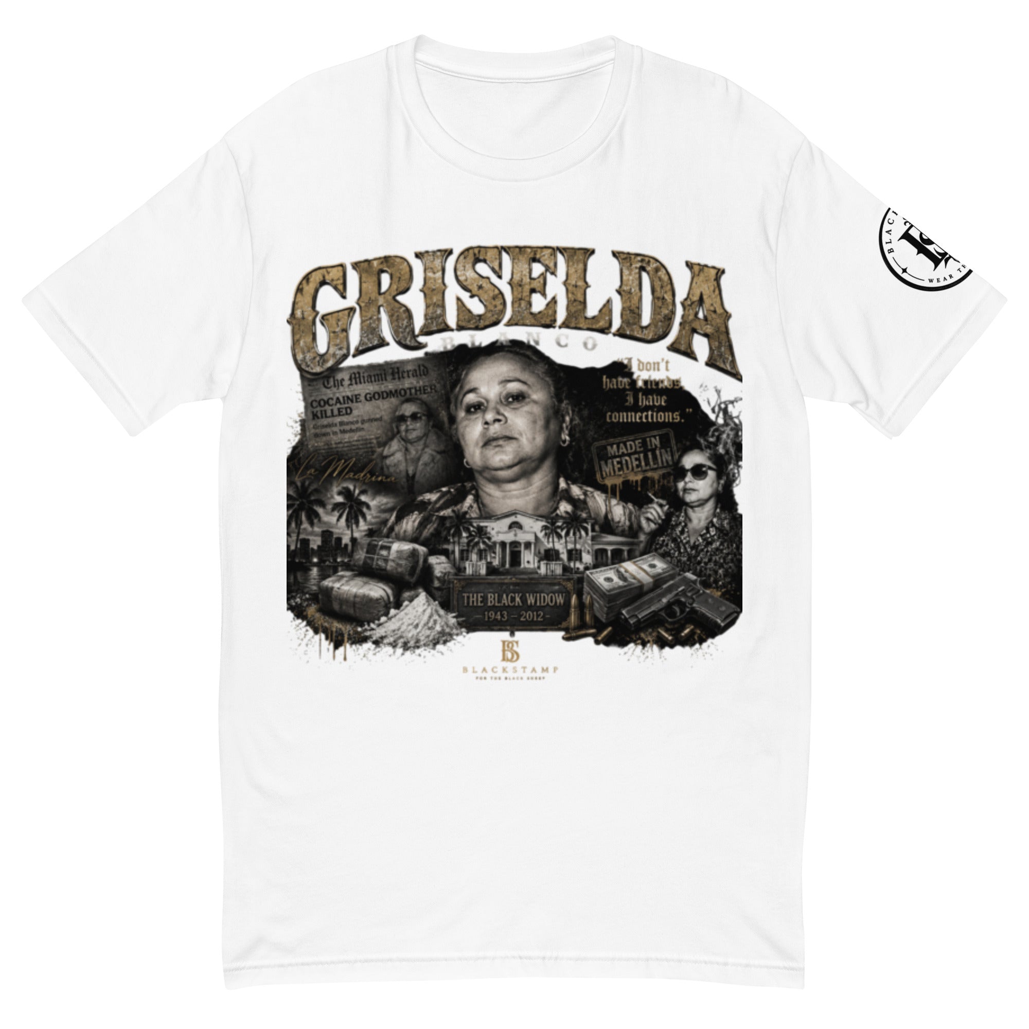 BlackStamp Griselda Blanco Short Sleeve T-shirt graphic t-shirt, product image 8