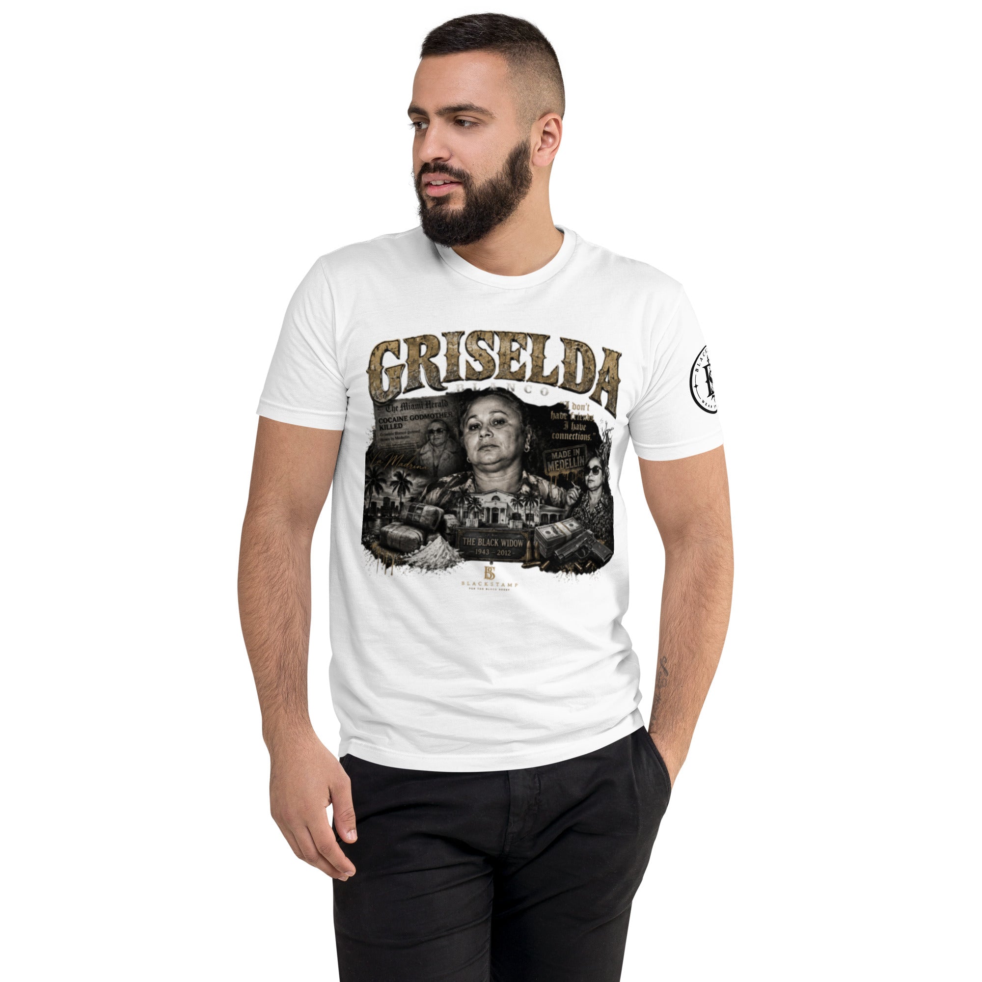 BlackStamp Griselda Blanco Short Sleeve T-shirt graphic t-shirt, product image 24