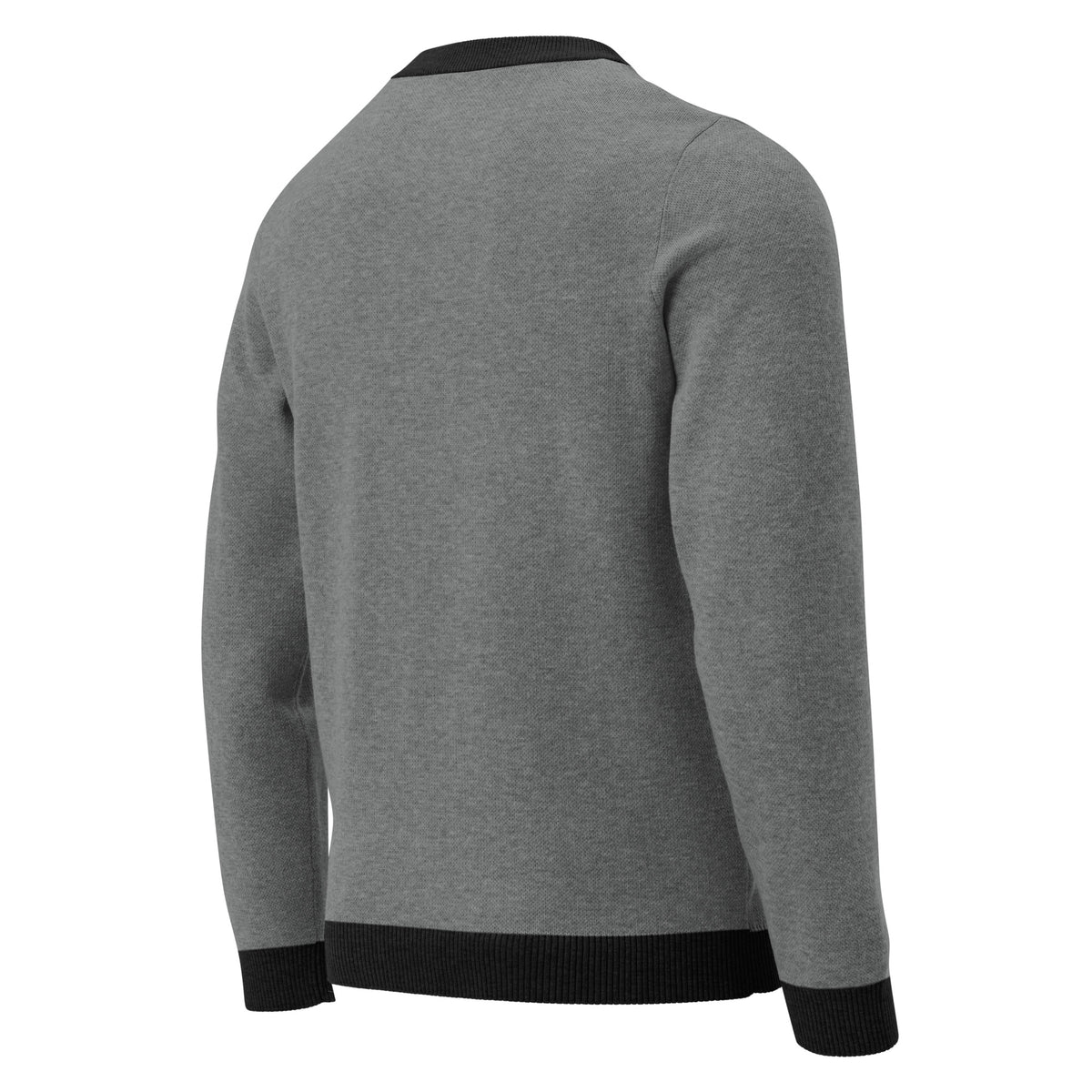 BlackStamp©™ Knitted Crew Neck Sweater 001 – rechte Rückansicht