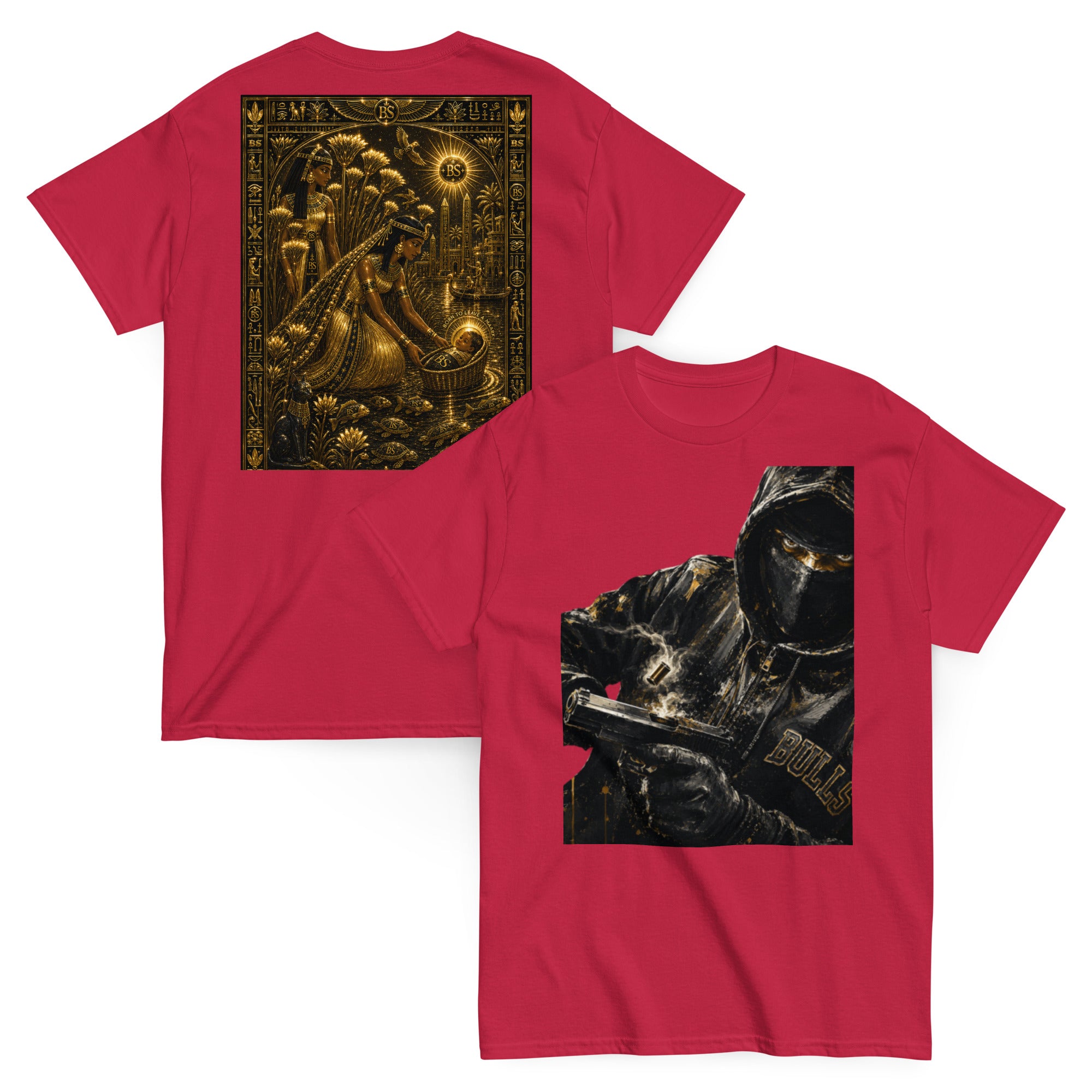 BlackStamp Ancient mythology Gunman Unisex classic tee graphic t-shirt, product image 6