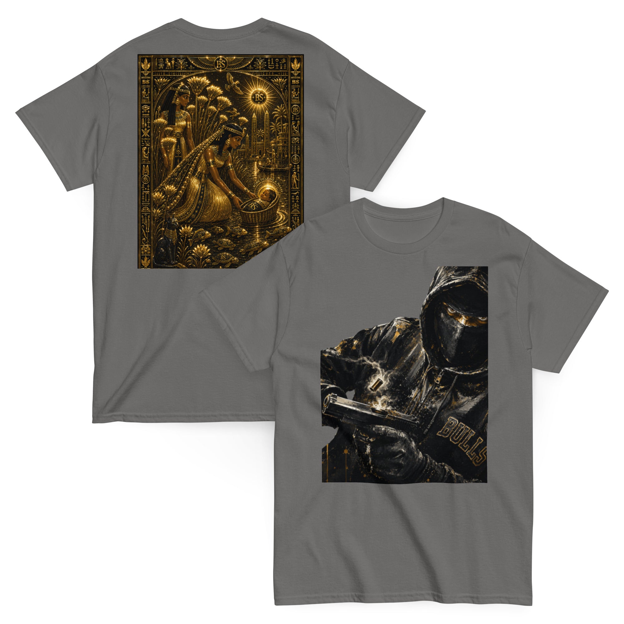 BlackStamp Ancient mythology Gunman Unisex classic tee graphic t-shirt, product image 8