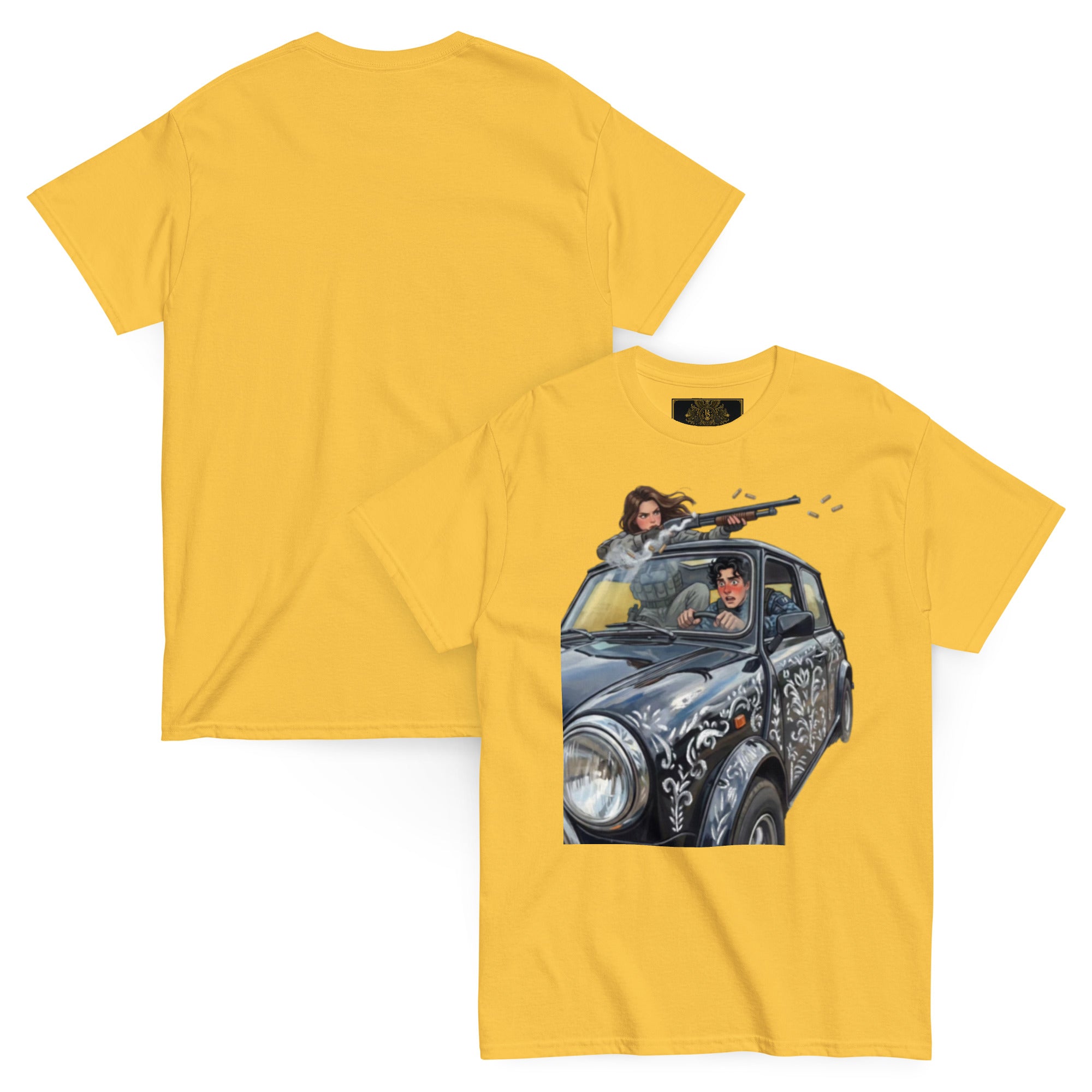 BlackStamp Bonnie and Clyde Unisex classic tee graphic t-shirt, product image 6