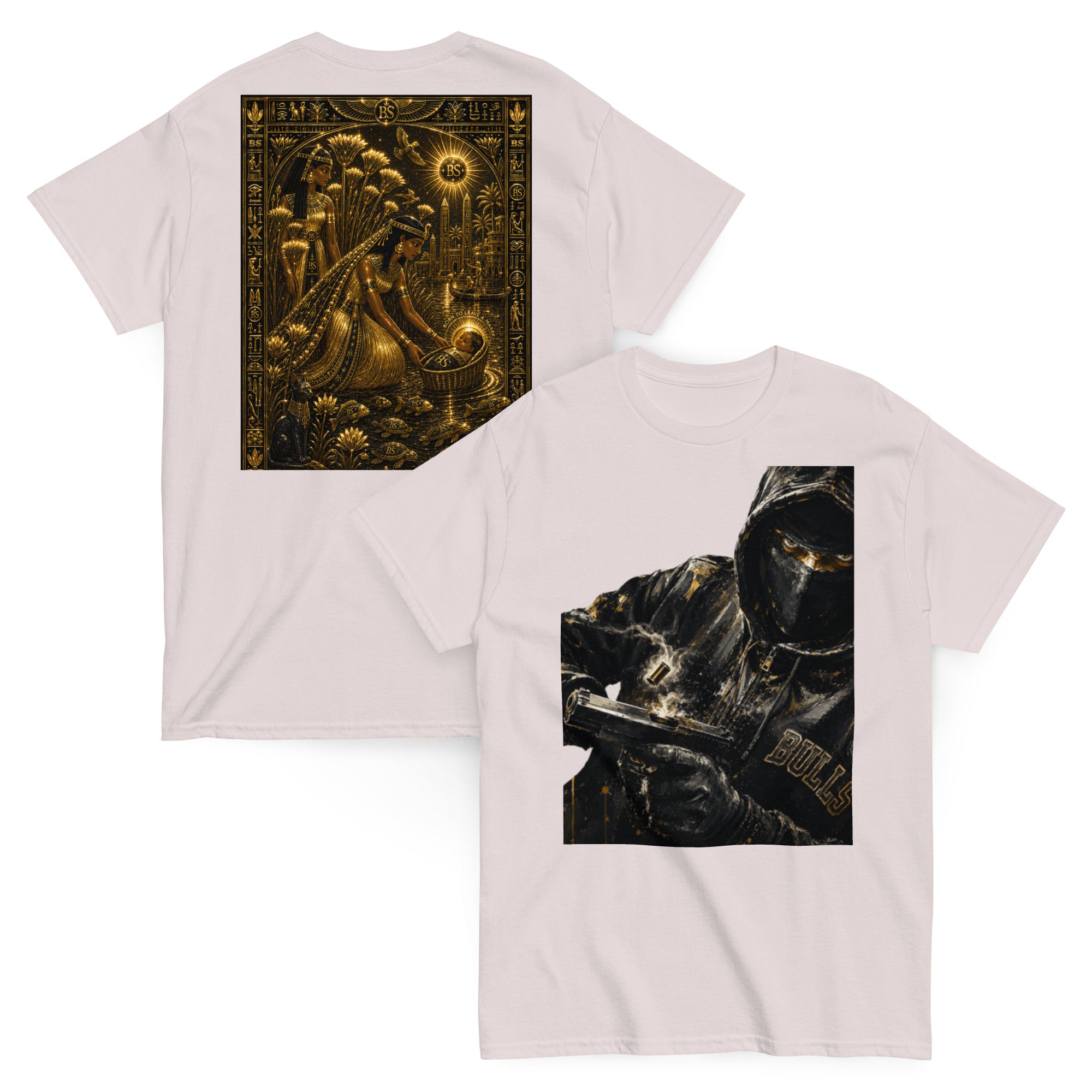 BlackStamp Ancient mythology Gunman Unisex classic tee graphic t-shirt, product image 11