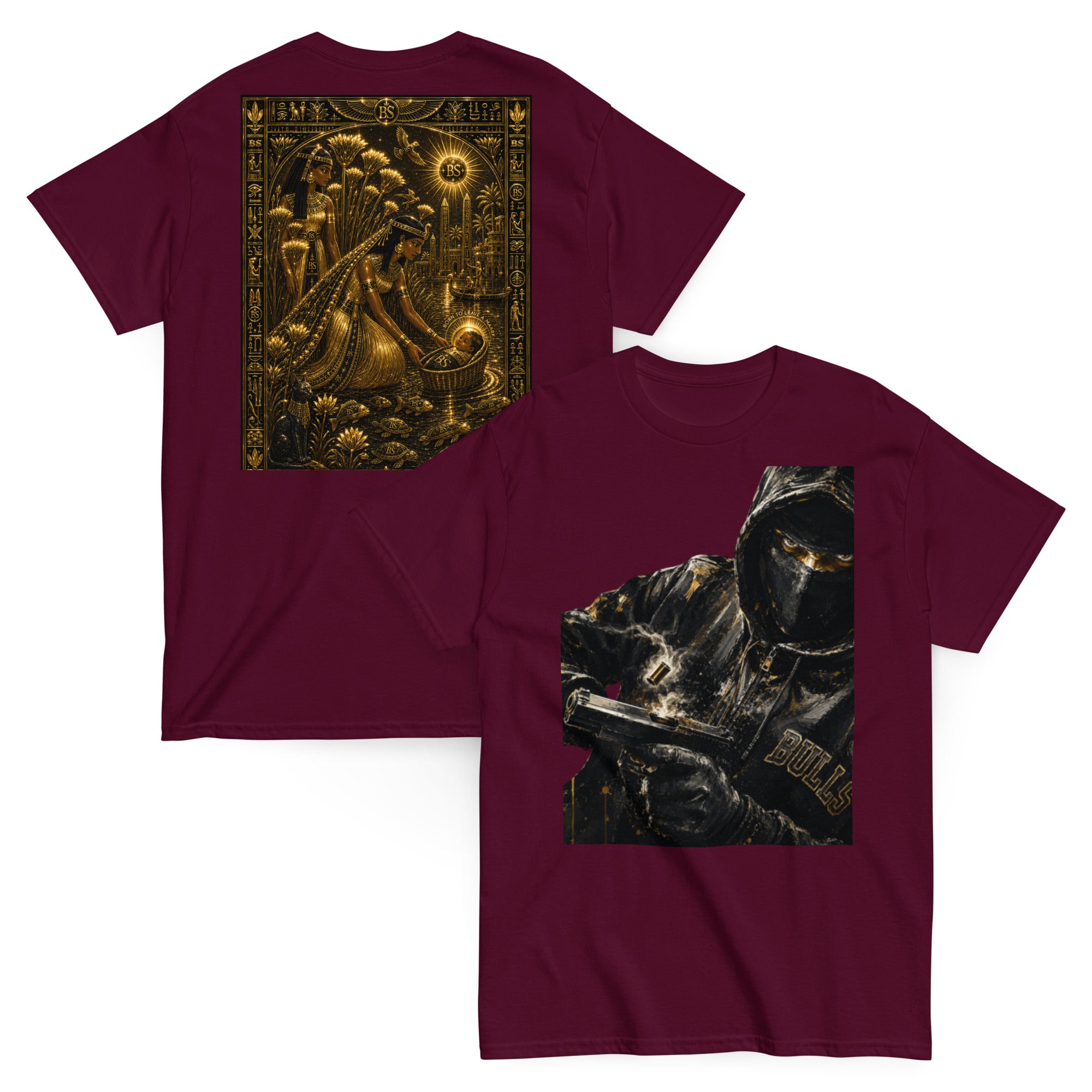 BlackStamp Ancient mythology Gunman Unisex classic tee graphic t-shirt, product image 2