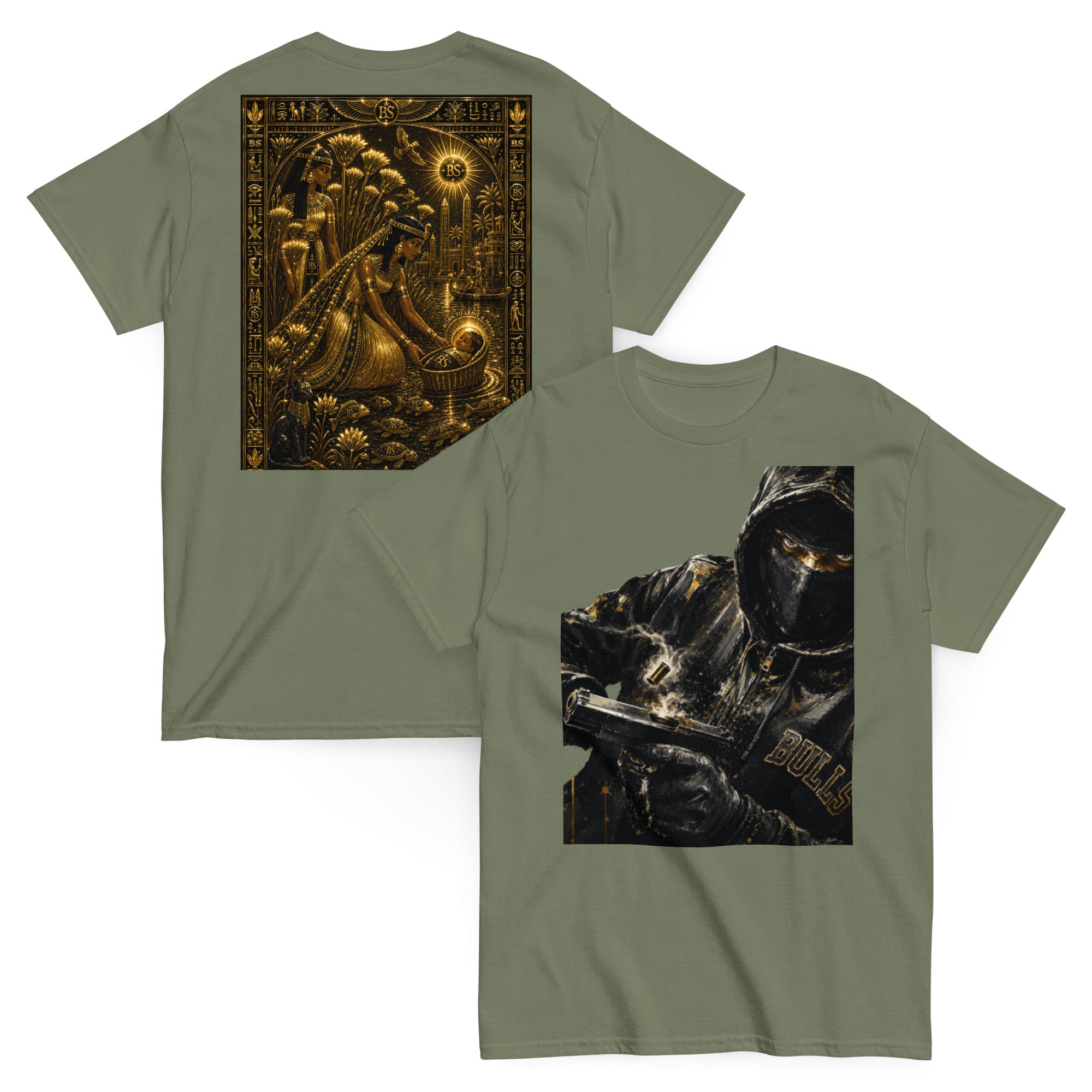 BlackStamp Ancient mythology Gunman Unisex classic tee graphic t-shirt, product image 9