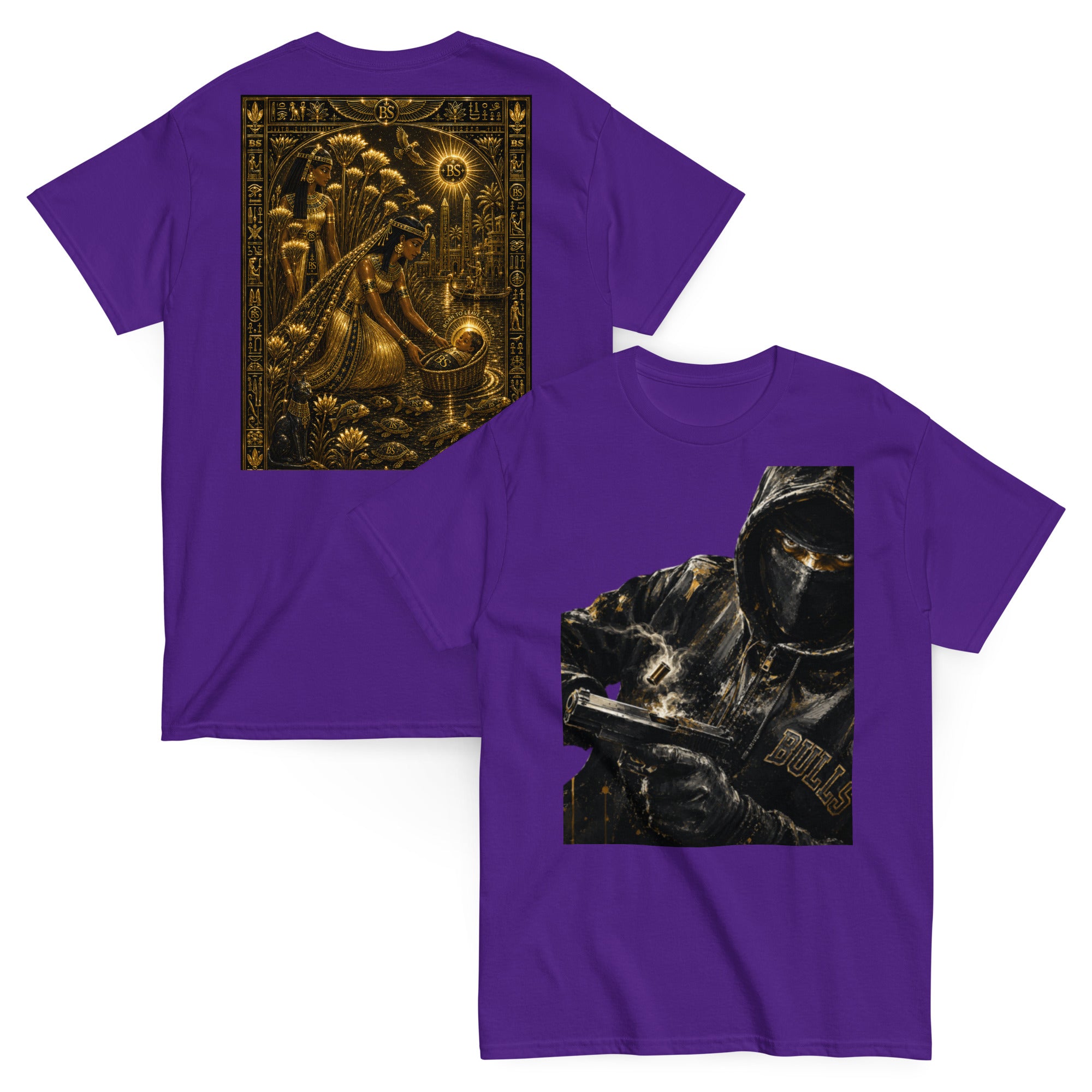 BlackStamp Ancient mythology Gunman Unisex classic tee graphic t-shirt, product image 4