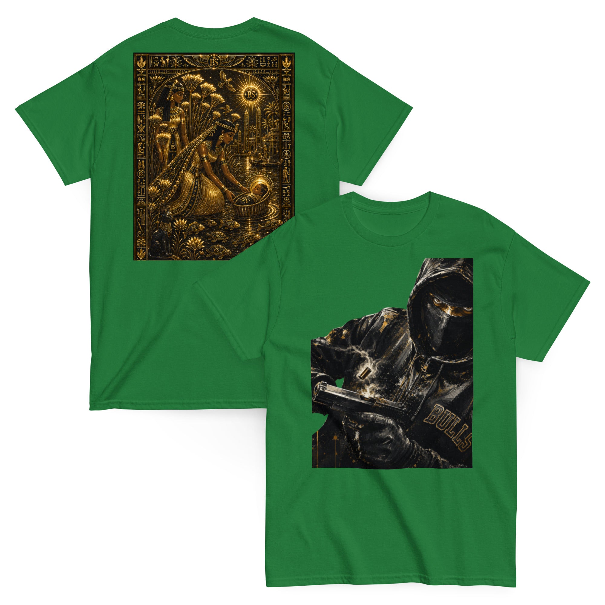BlackStamp Ancient mythology Gunman Unisex classic tee graphic t-shirt, product image 7