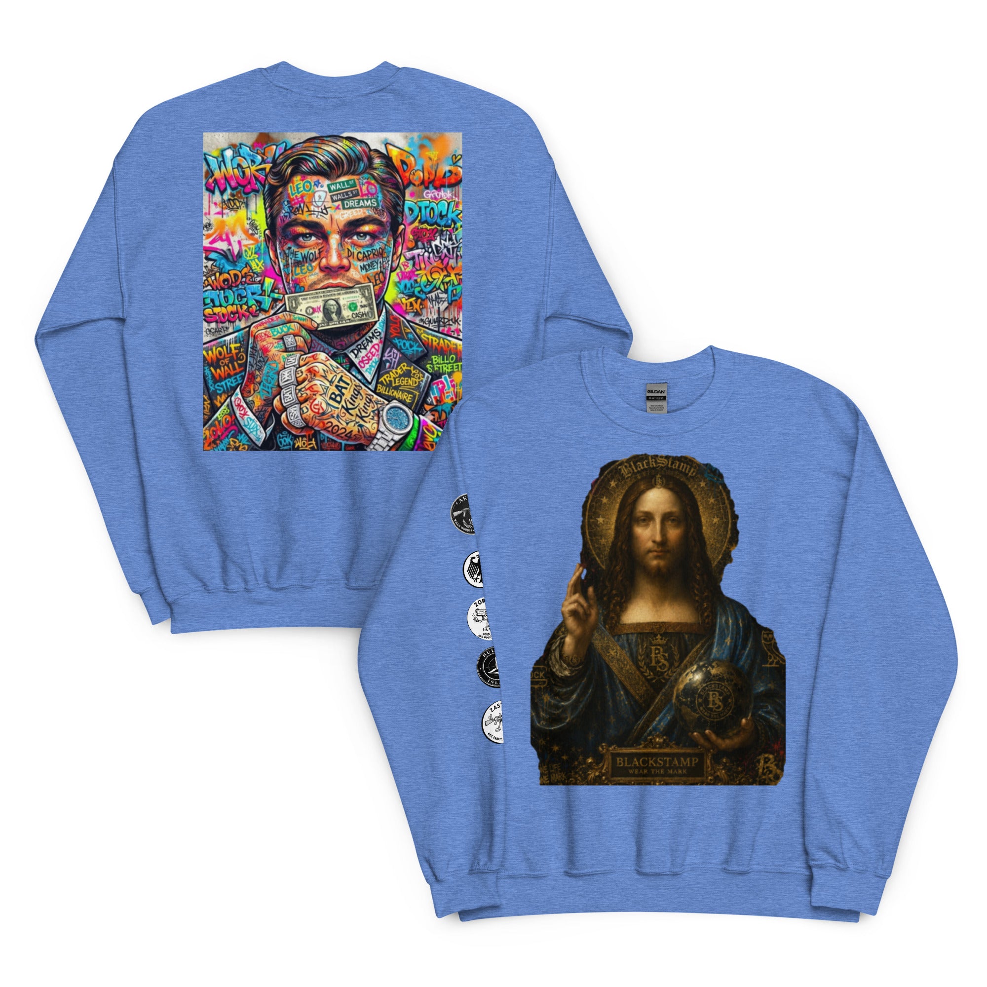 BlackStamp Wolf of Wallstreet Saint Unisex Sweatshirt premium sweatshirt, product image 7