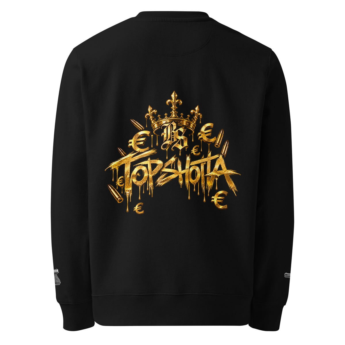 BlackStamp©™ Sweatshirt 003 in Schwarz – Rückansicht