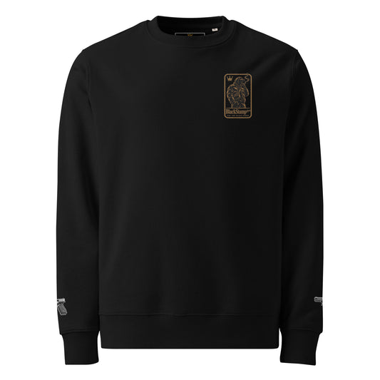 BlackStamp©™ Sweatshirt 003 in Schwarz – Vorderansicht