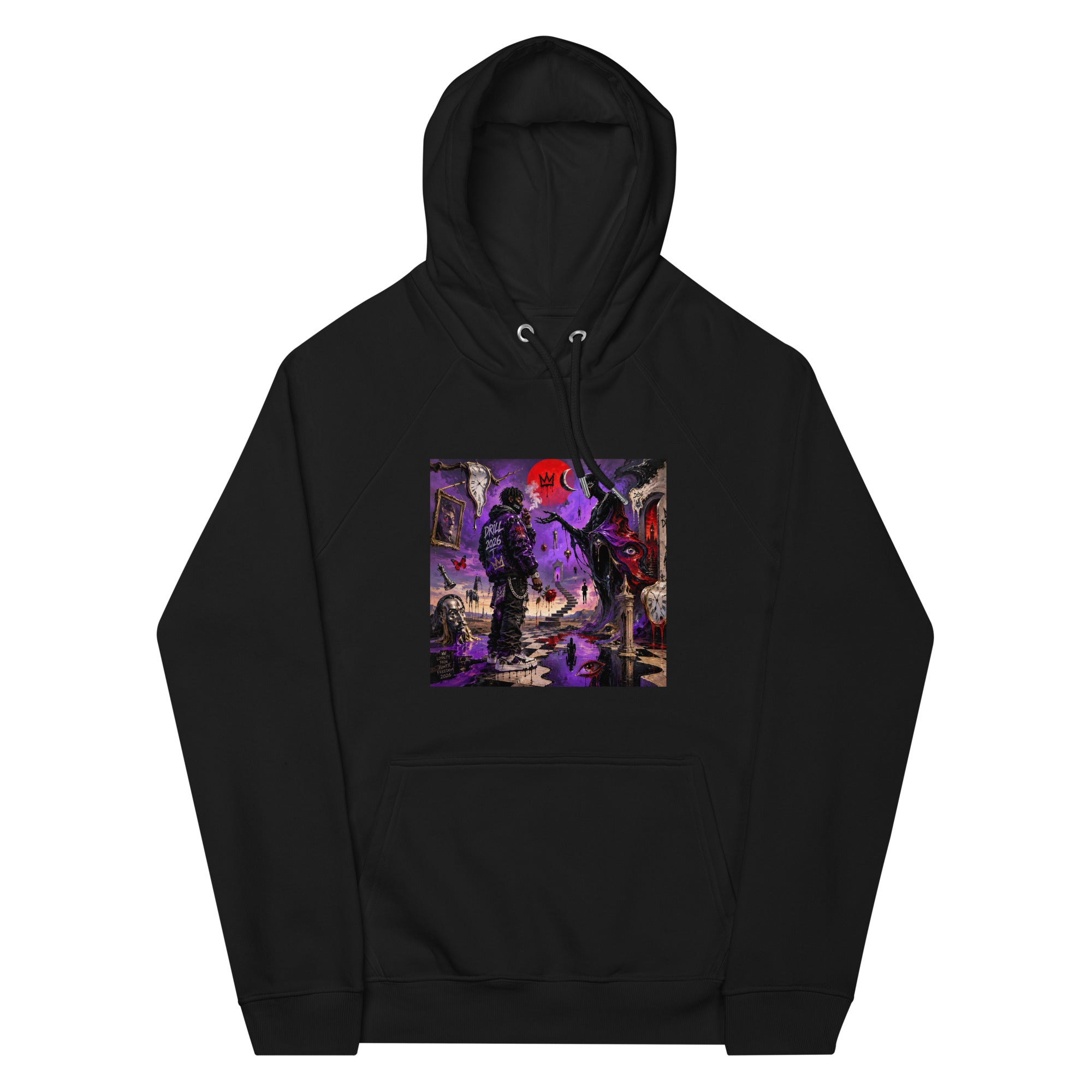 BlackStamp Psychadelic Dream eco raglan hoodie premium hoodie, product image 25
