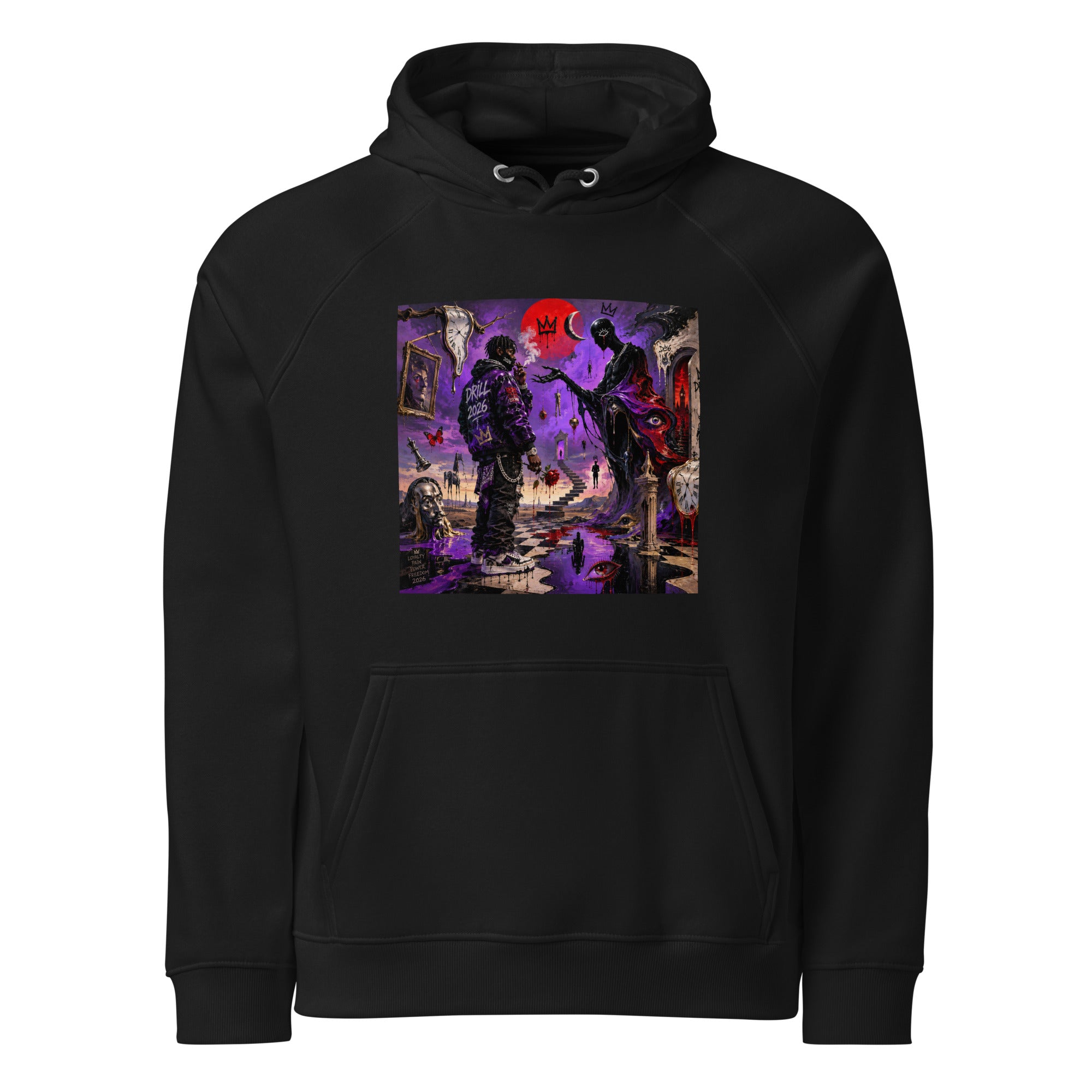 BlackStamp Psychadelic Dream eco raglan hoodie premium hoodie, product image 2