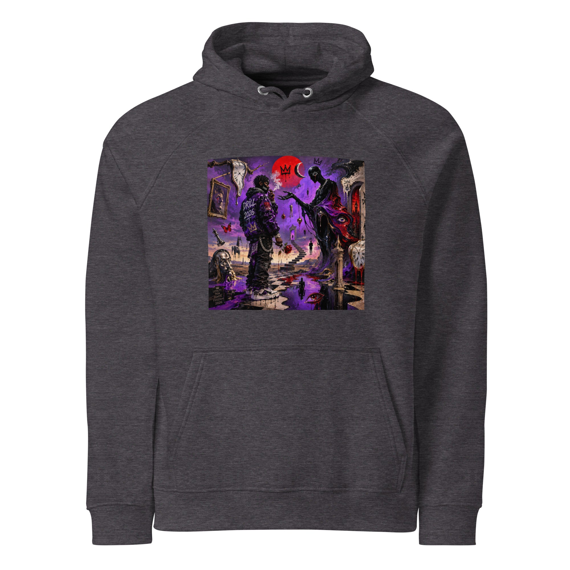 BlackStamp Psychadelic Dream eco raglan hoodie premium hoodie, product image 3