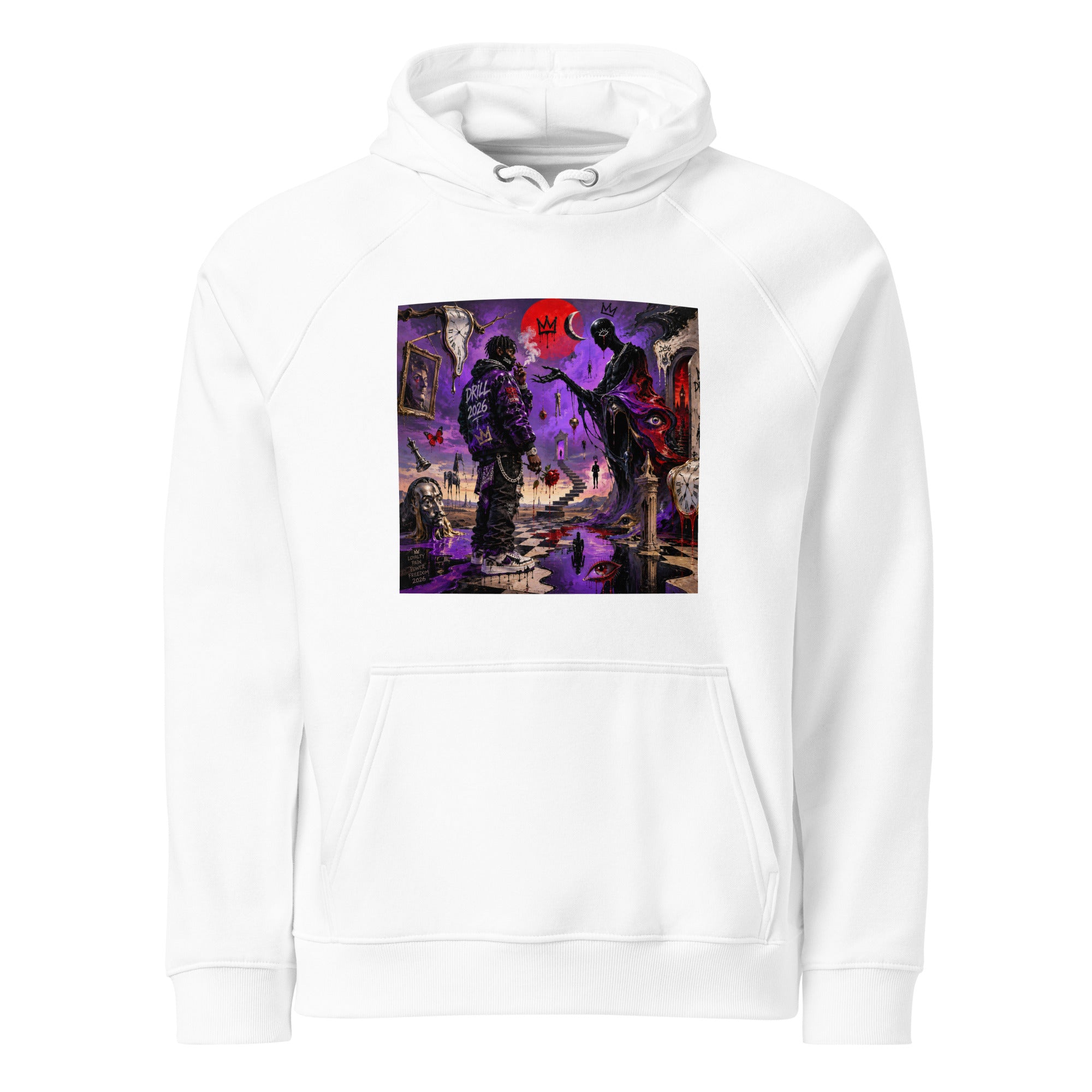 BlackStamp Psychadelic Dream eco raglan hoodie premium hoodie, product image 6