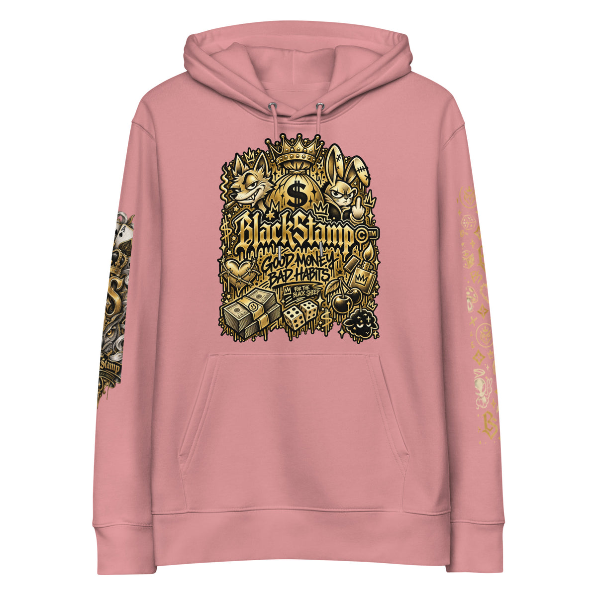 BlackStamp©™ Essential Eco Hoodie 001 – Produktansicht 2