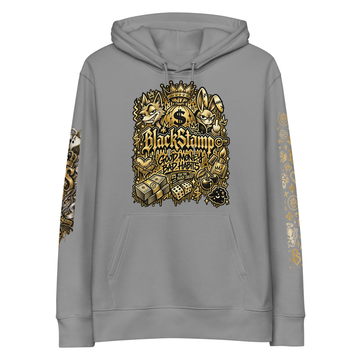BlackStamp©™ Essential Eco Hoodie 001 – Produktansicht 5