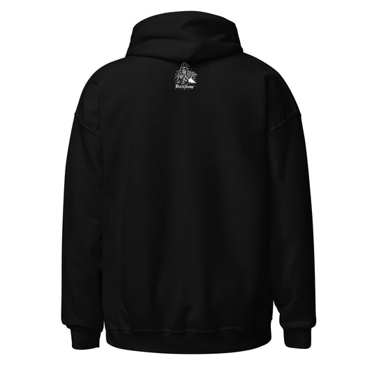 BlackStamp©™ Hoodie 017 in Schwarz – Rückansicht