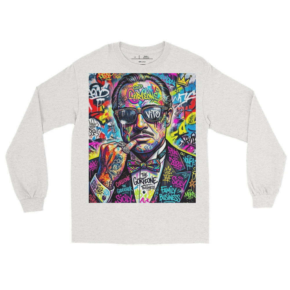 BlackStamp The Godfather Men’s Long Sleeve Shirt graphic t-shirt, product image 21