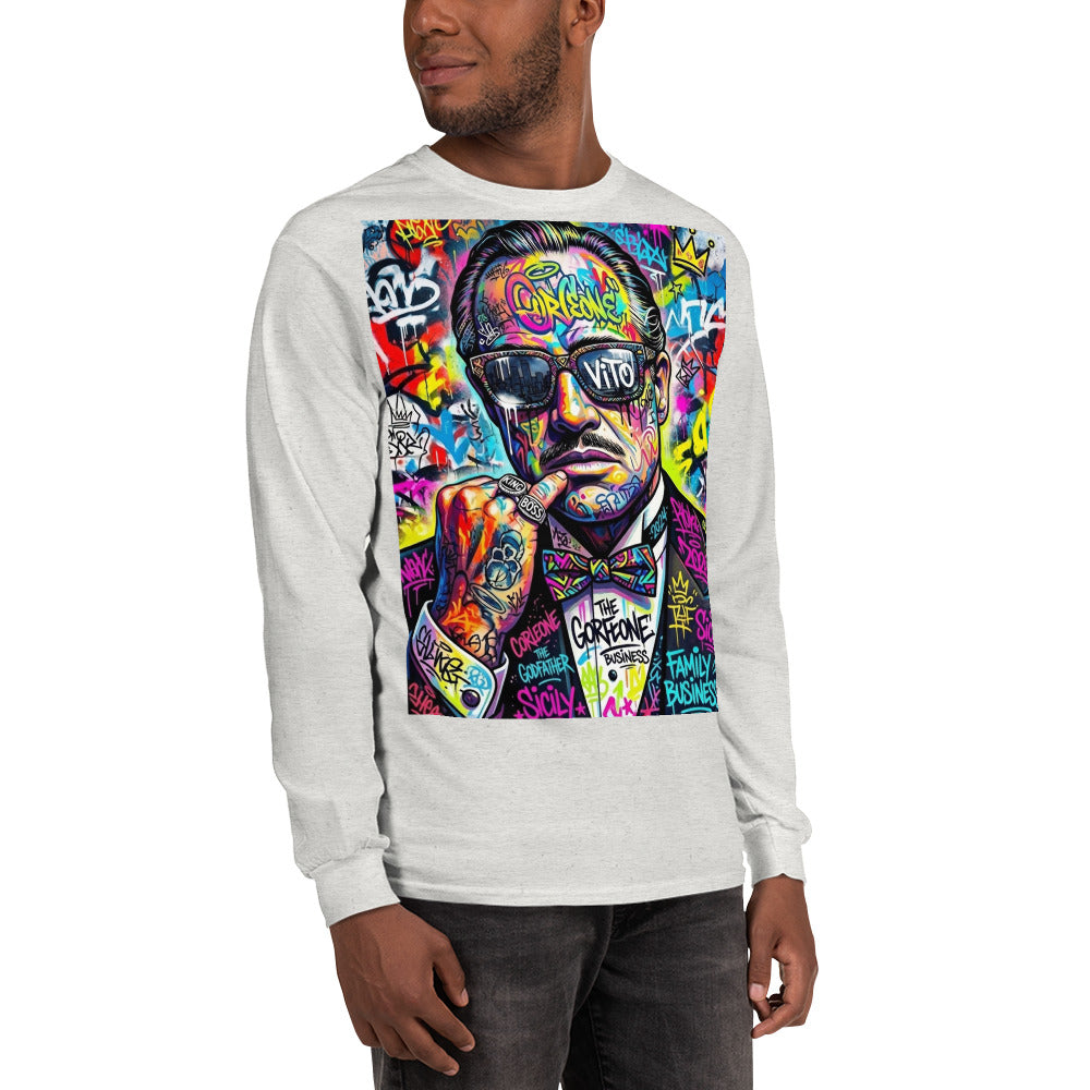 BlackStamp The Godfather Men’s Long Sleeve Shirt graphic t-shirt, product image 87