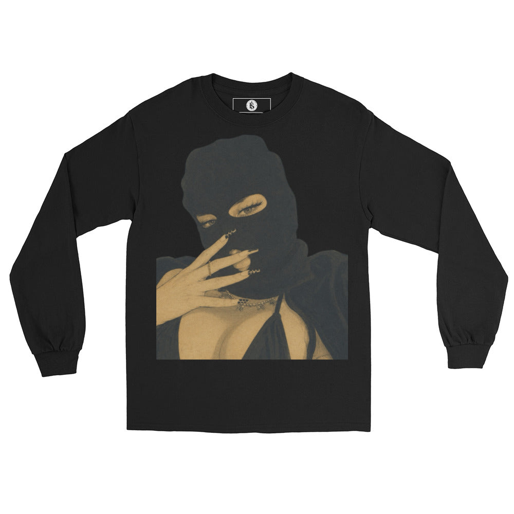 BlackStamp Ski mask Girl Men’s Long Sleeve Shirt graphic t-shirt, product image 9