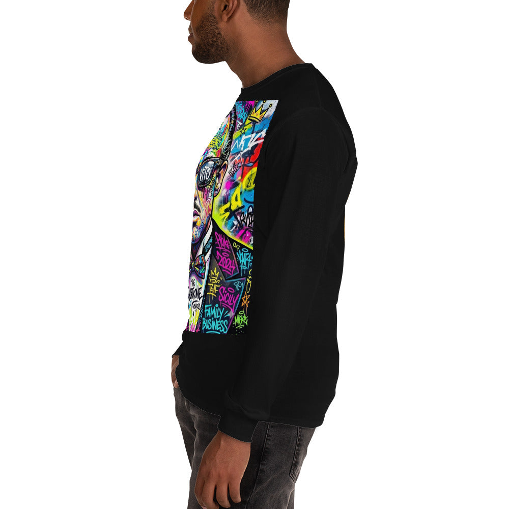 BlackStamp The Godfather Men’s Long Sleeve Shirt graphic t-shirt, product image 45