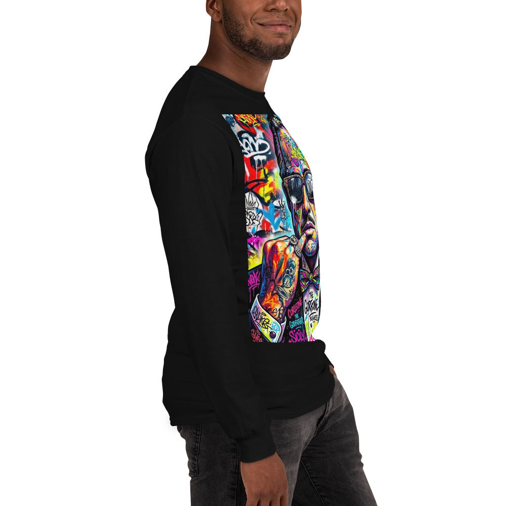 BlackStamp The Godfather Men’s Long Sleeve Shirt graphic t-shirt, product image 56