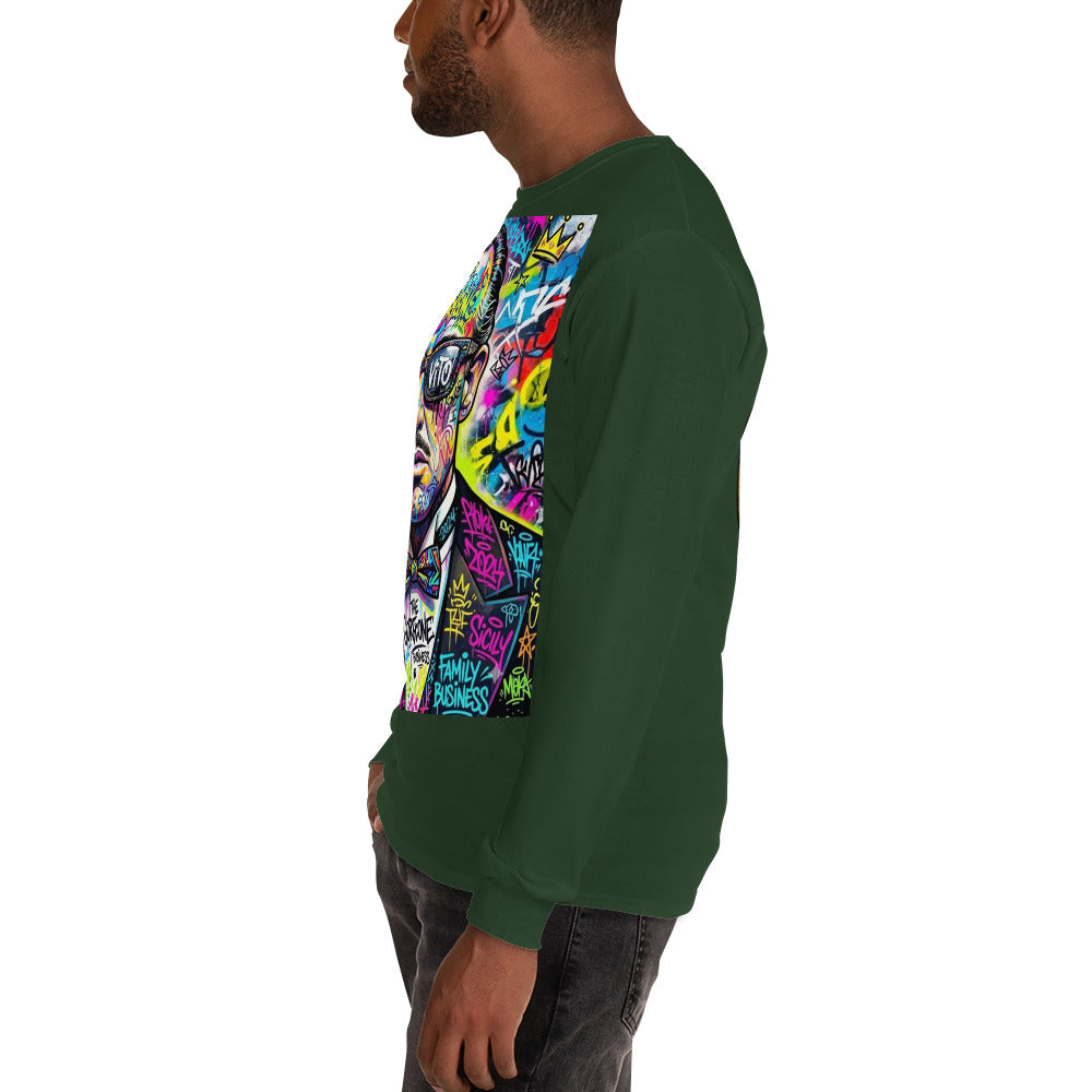 BlackStamp The Godfather Men’s Long Sleeve Shirt graphic t-shirt, product image 48