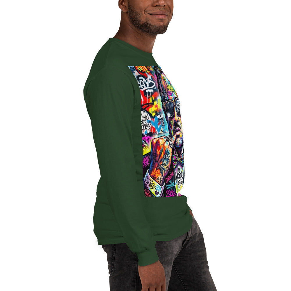 BlackStamp The Godfather Men’s Long Sleeve Shirt graphic t-shirt, product image 59