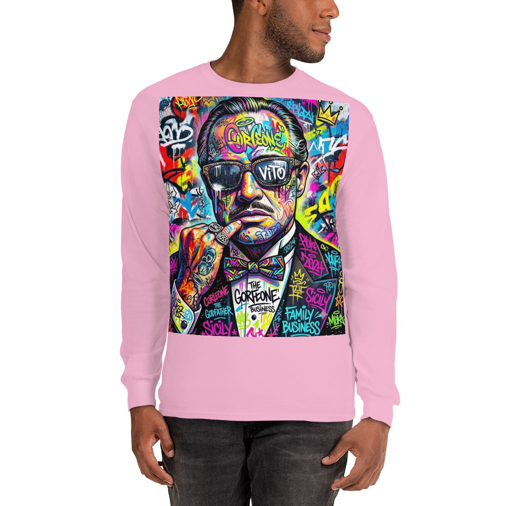 BlackStamp The Godfather Men’s Long Sleeve Shirt graphic t-shirt, product image 31