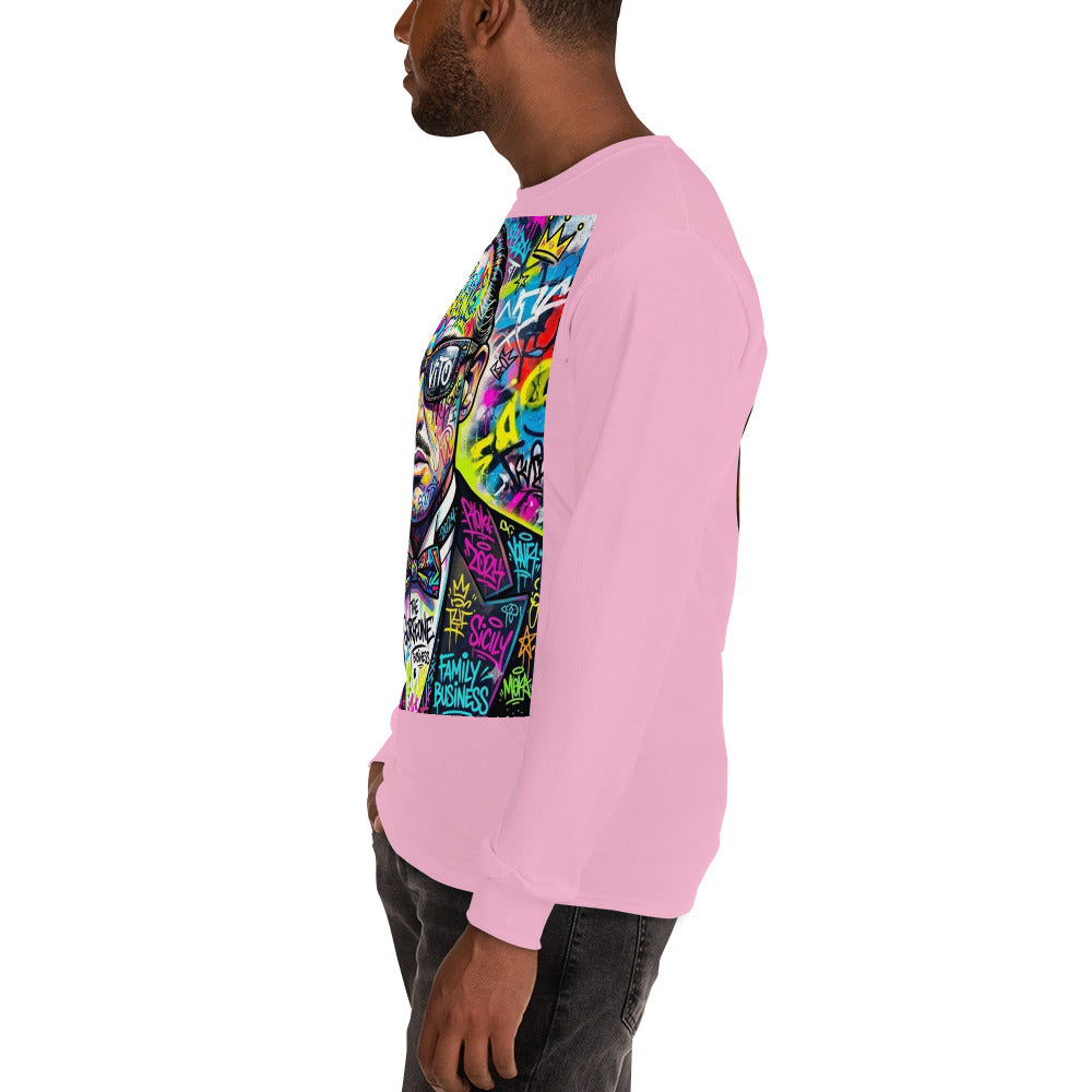 BlackStamp The Godfather Men’s Long Sleeve Shirt graphic t-shirt, product image 53
