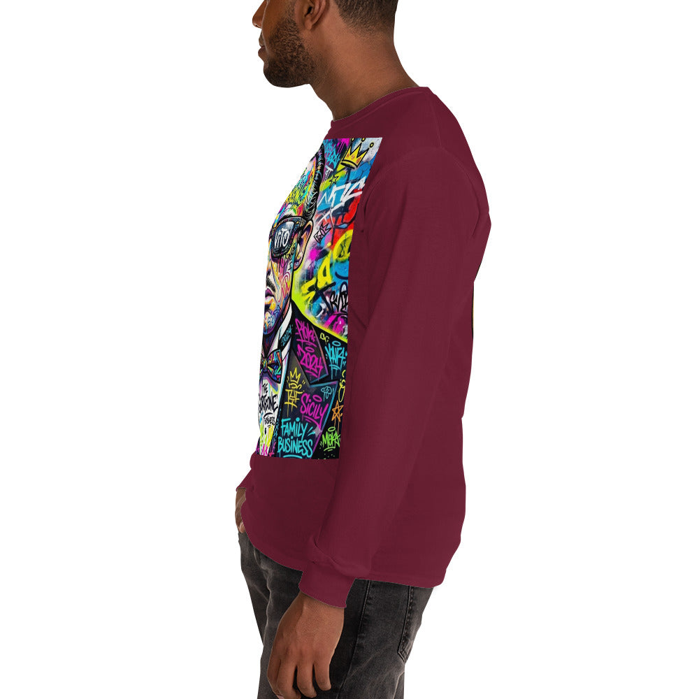 BlackStamp The Godfather Men’s Long Sleeve Shirt graphic t-shirt, product image 47