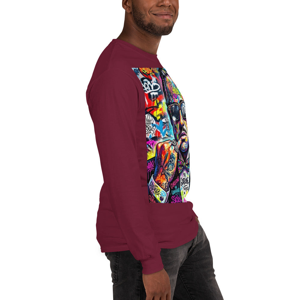 BlackStamp The Godfather Men’s Long Sleeve Shirt graphic t-shirt, product image 58