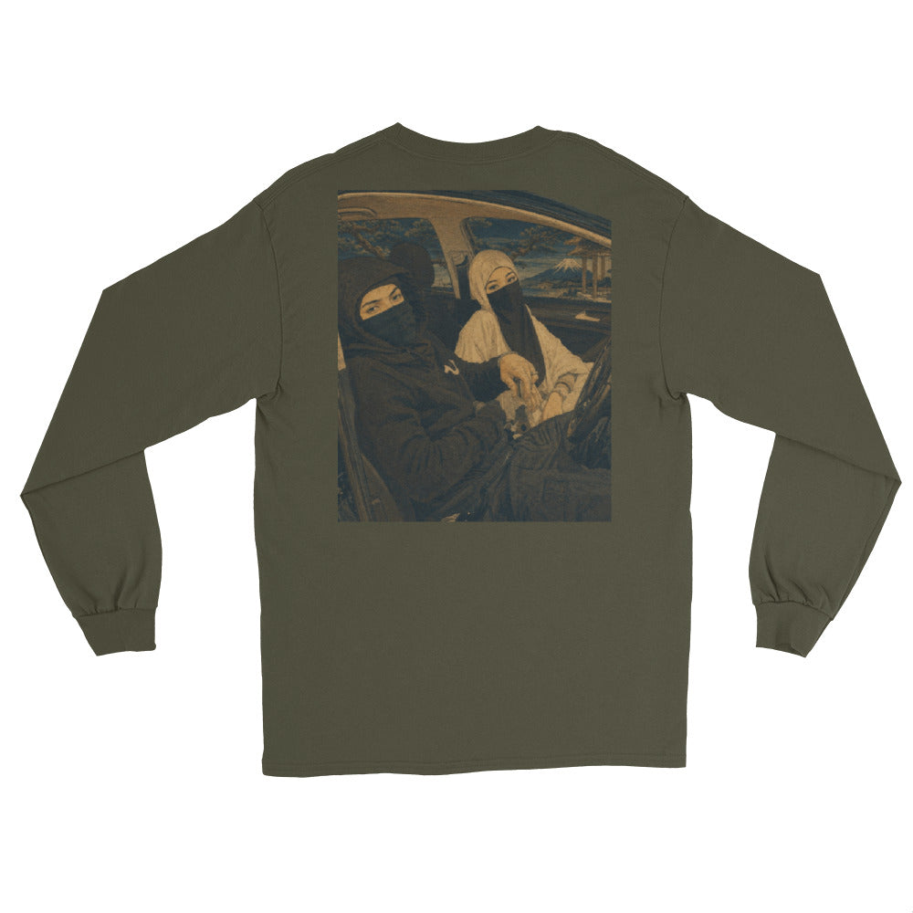 BlackStamp Ski mask Girl Men’s Long Sleeve Shirt graphic t-shirt, product image 4
