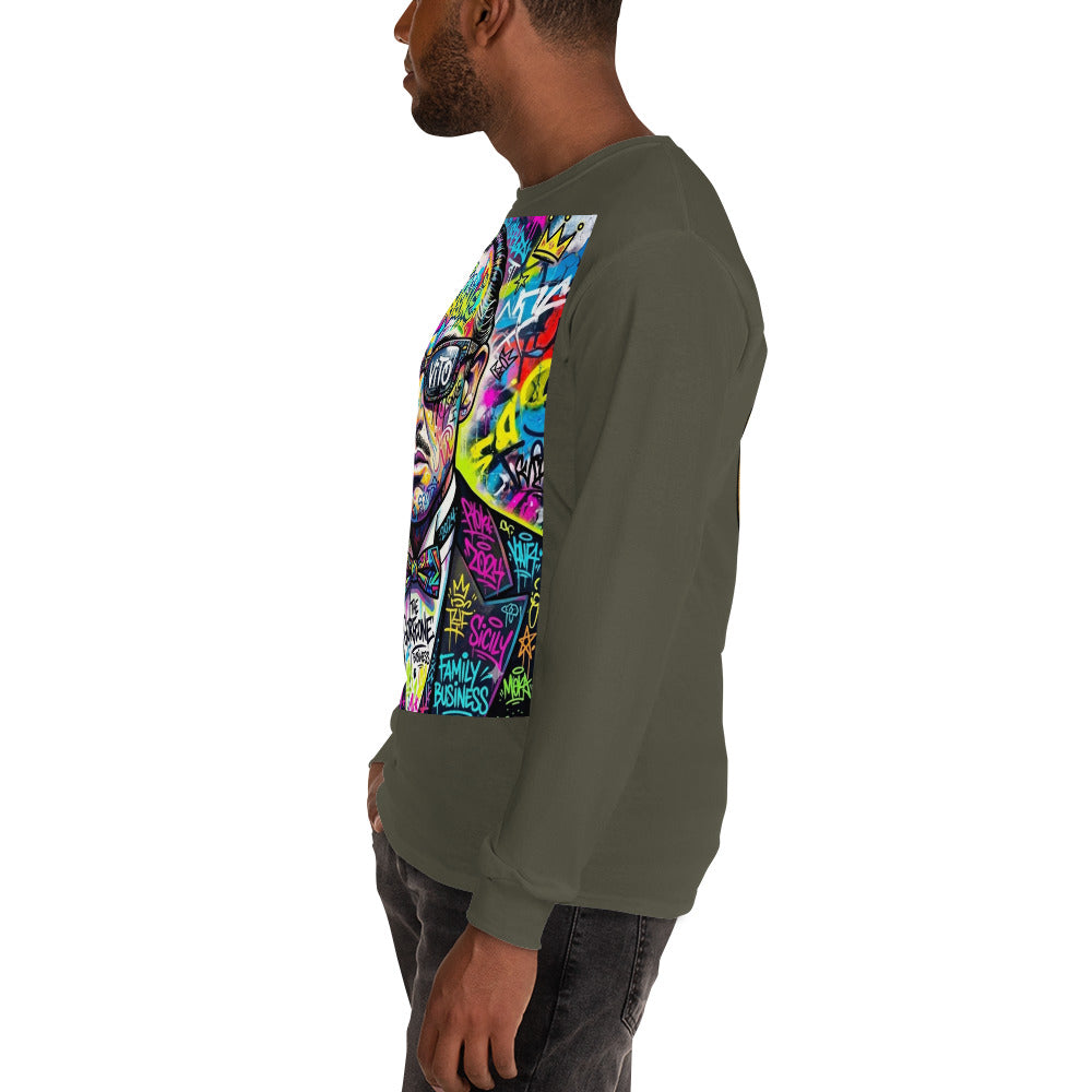 BlackStamp The Godfather Men’s Long Sleeve Shirt graphic t-shirt, product image 50