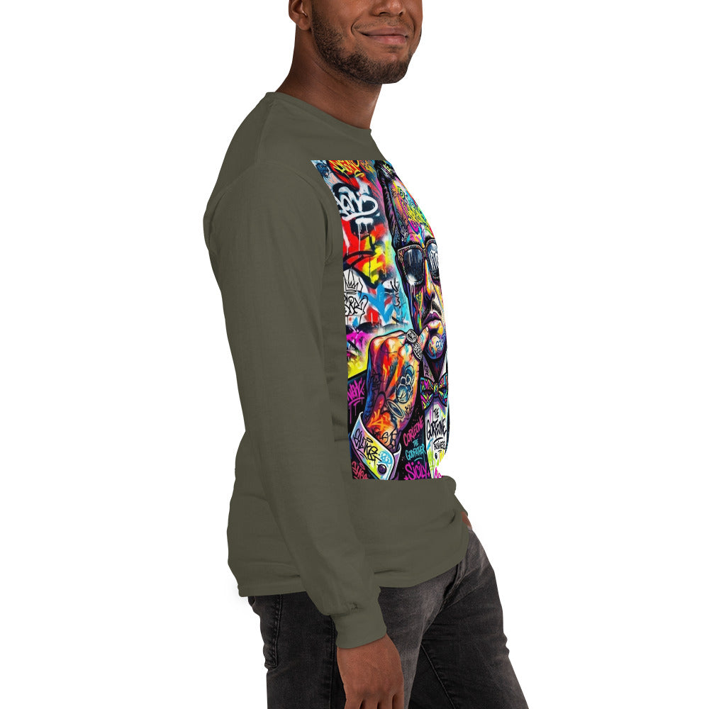 BlackStamp The Godfather Men’s Long Sleeve Shirt graphic t-shirt, product image 61