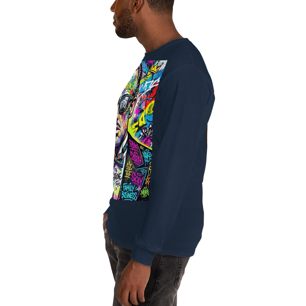 BlackStamp The Godfather Men’s Long Sleeve Shirt graphic t-shirt, product image 46
