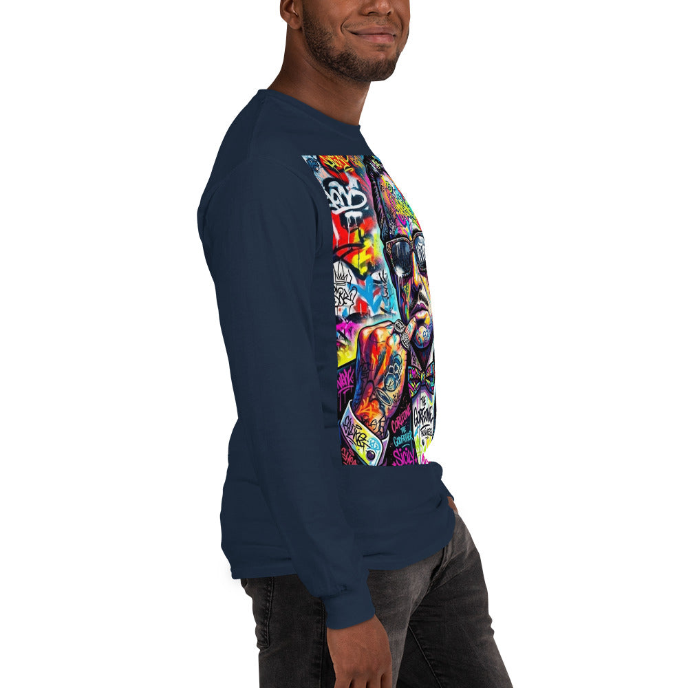 BlackStamp The Godfather Men’s Long Sleeve Shirt graphic t-shirt, product image 57