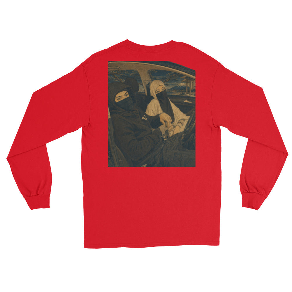 BlackStamp Ski mask Girl Men’s Long Sleeve Shirt graphic t-shirt, product image 3