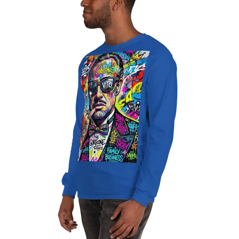 BlackStamp The Godfather Men’s Long Sleeve Shirt graphic t-shirt, product image 71