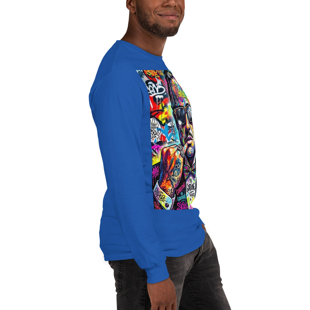 BlackStamp The Godfather Men’s Long Sleeve Shirt graphic t-shirt, product image 60