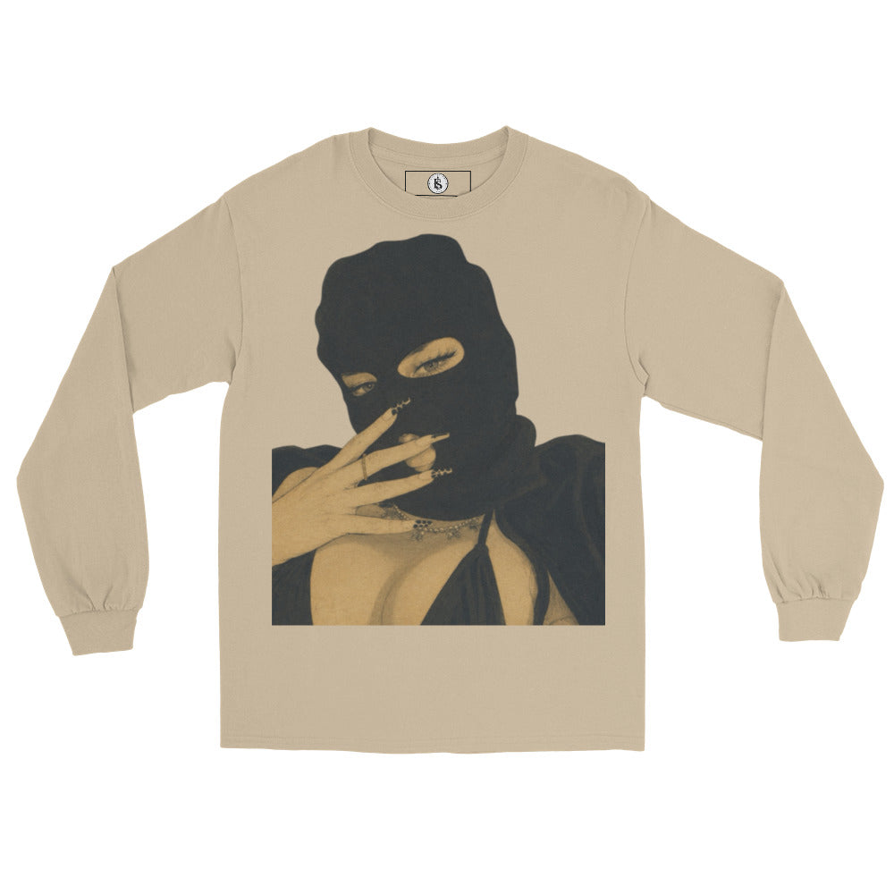 BlackStamp Ski mask Girl Men’s Long Sleeve Shirt graphic t-shirt, product image 13