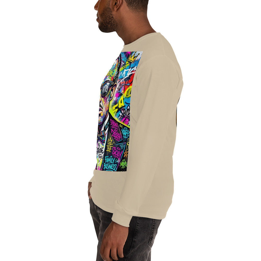 BlackStamp The Godfather Men’s Long Sleeve Shirt graphic t-shirt, product image 52